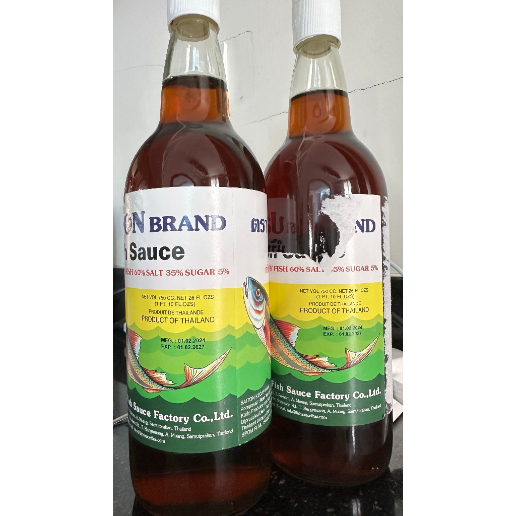 

SAITON fish sauce 750ML/KECAP IKAN expired -01/02/2027