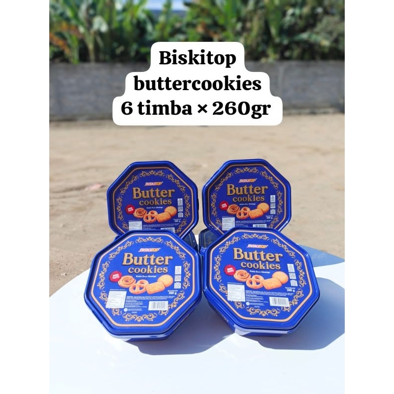 

Aneka Snack Cemilan Murah Biskitop Butter Cookies Timba 260gr