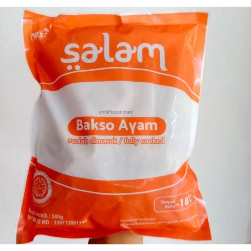 

Bakso Ayam Salam 500 gram isi 50 butir
