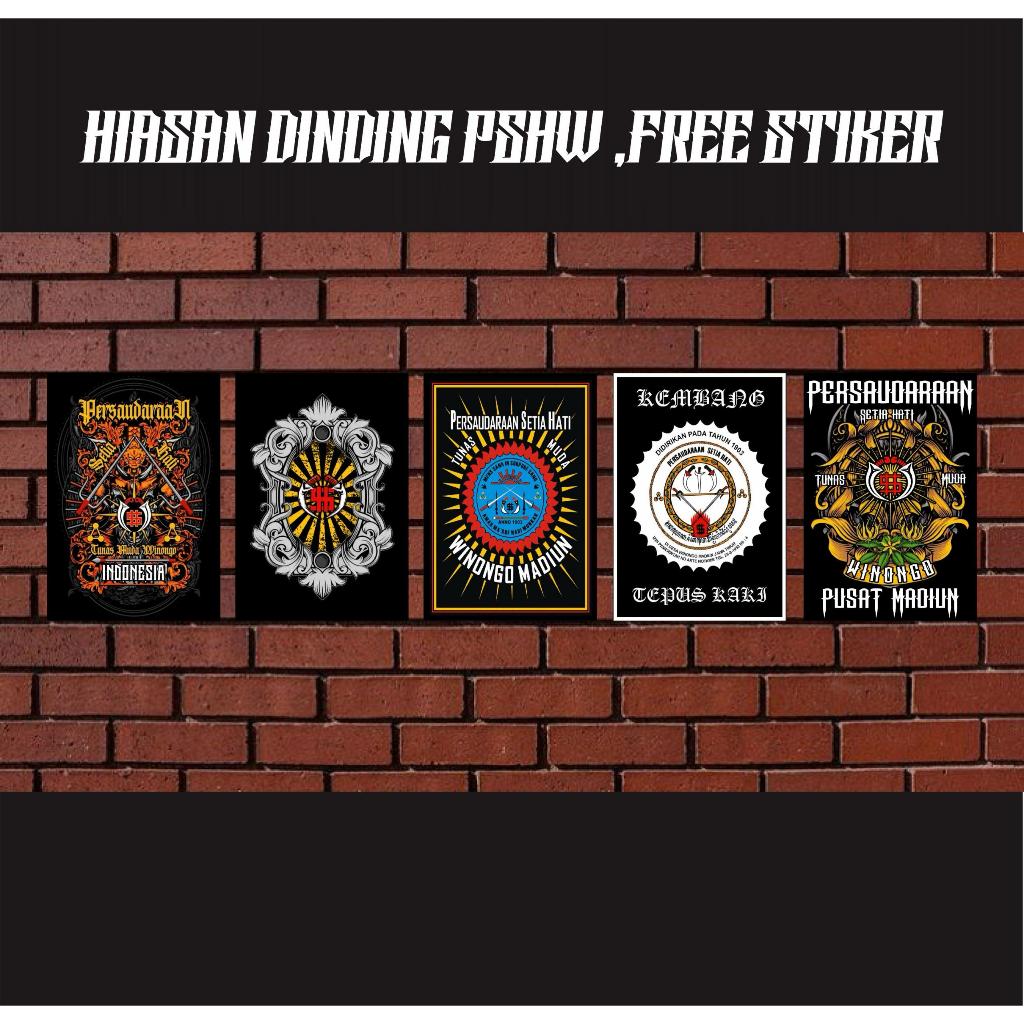 Hiasan Dinding PSHW-TM i PAPAN PDF SH WINONGO FREE STIKER