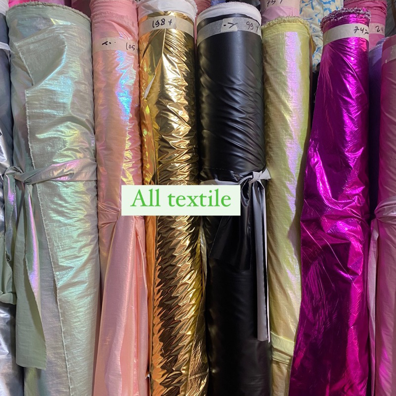 [ KAIN PARASUT HOLOGRAM ] GLOSSY BUAT TAS JAKET