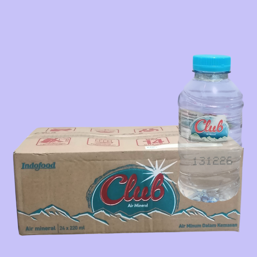 

Indofood CLUB Air Mineral Botol Mini Genggam 220ml [24 botol]