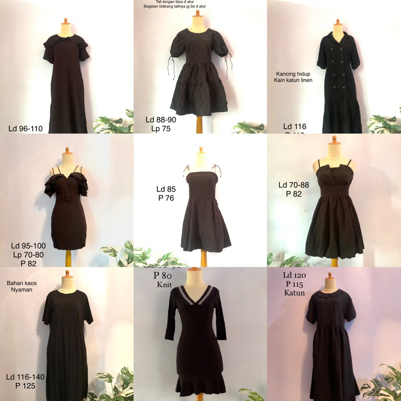 dress hitam tali satu kemben dress pesta