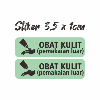 

Stiker Label Penanda Obat Kulit Stiker Label Obat Ukuran 3,5 x 1cm