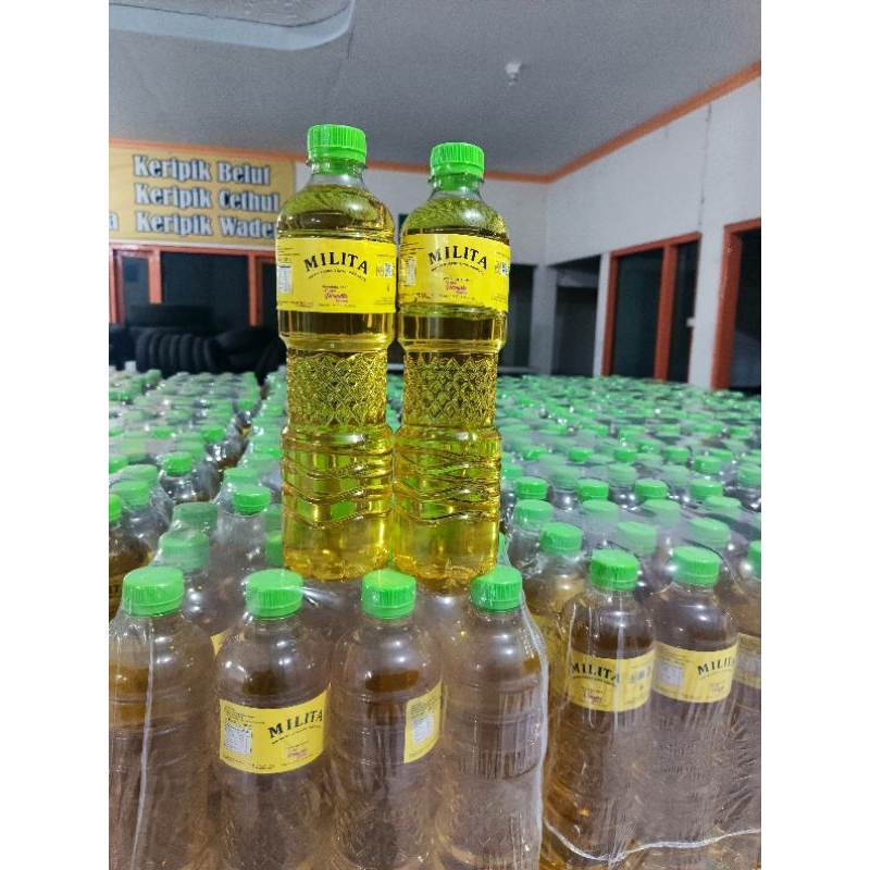 

MILITA minyak goreng 1 karton isi 12botol 750ml kemasan botol murahh