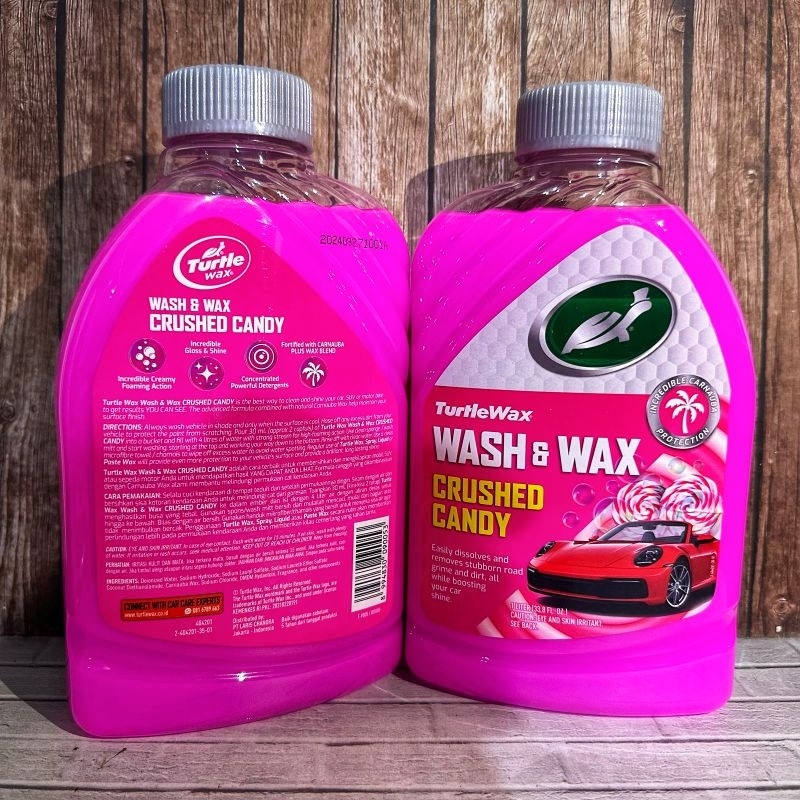 Shampo Mobil motor Turtle wax 1 liter / Turtle wax wash & wax crushed candy