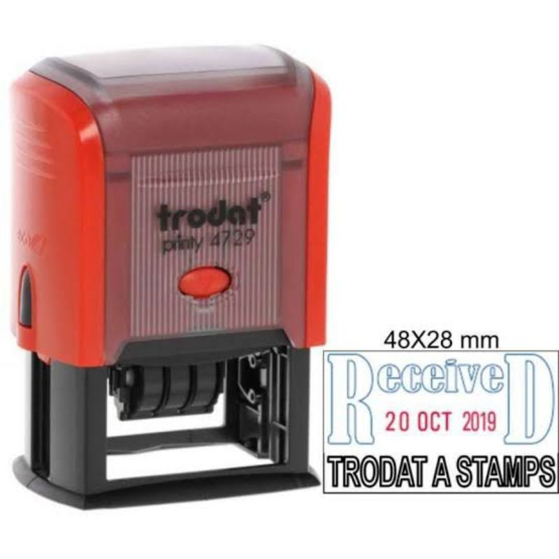 

Stempel Trodat Tanggal Kotak 4729 (50x30mm) Stempel tanggal praktis Stempel Toko Stempel logo Stempel 3 warna