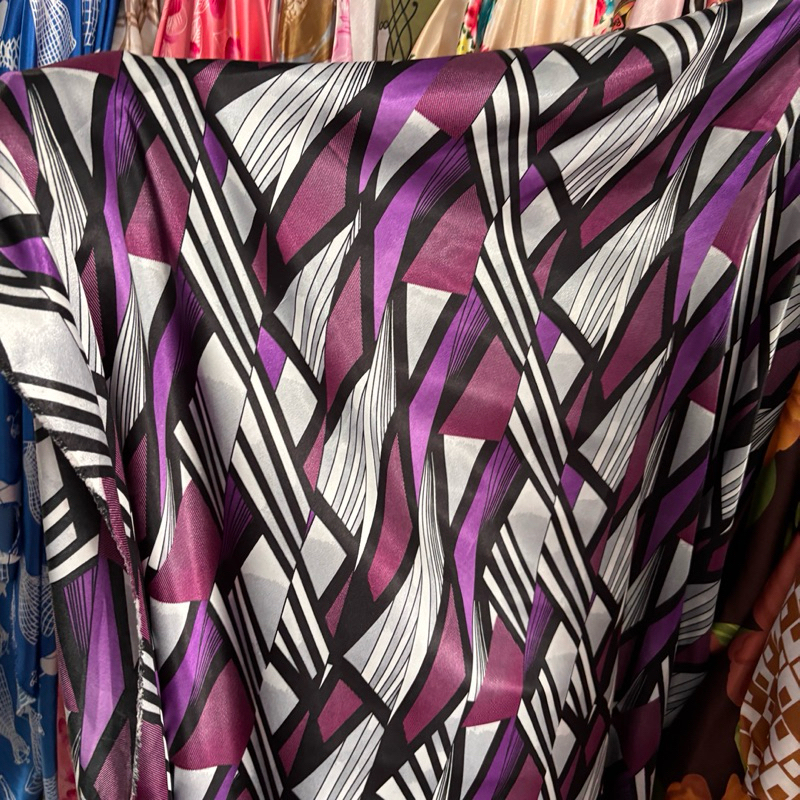 kain satin silk motif super - kain satin silk super premium - kain satin silk motif bangkok - kain b