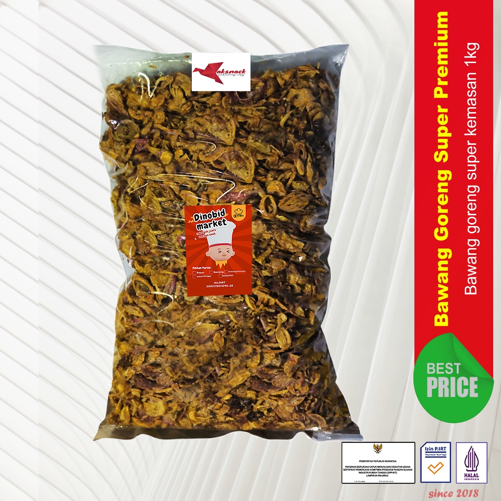 

BAWANG GORENG PREMIUM 1KG TERBAIK BREBES SUMENEP