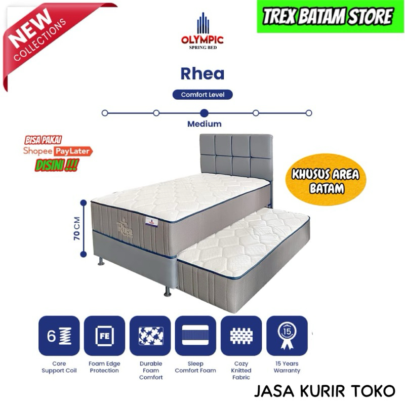 KASUR DOUBLE BED SORONG TWIN BED OLYMPIC RHEA NEW 2025 [ BATAM ]