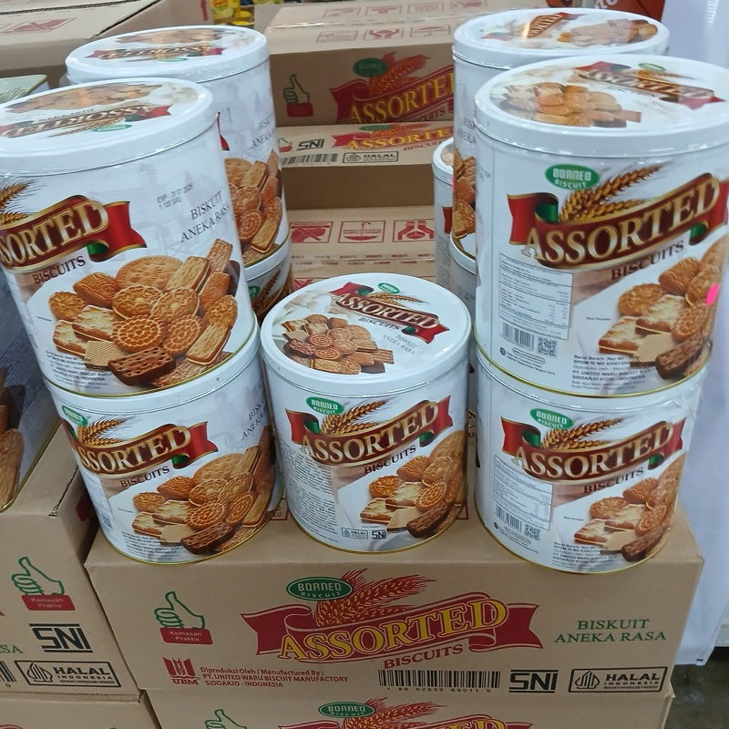

Assorted Biscuit Borneo Klg 350g Kemasan 1 dus isi 6klg