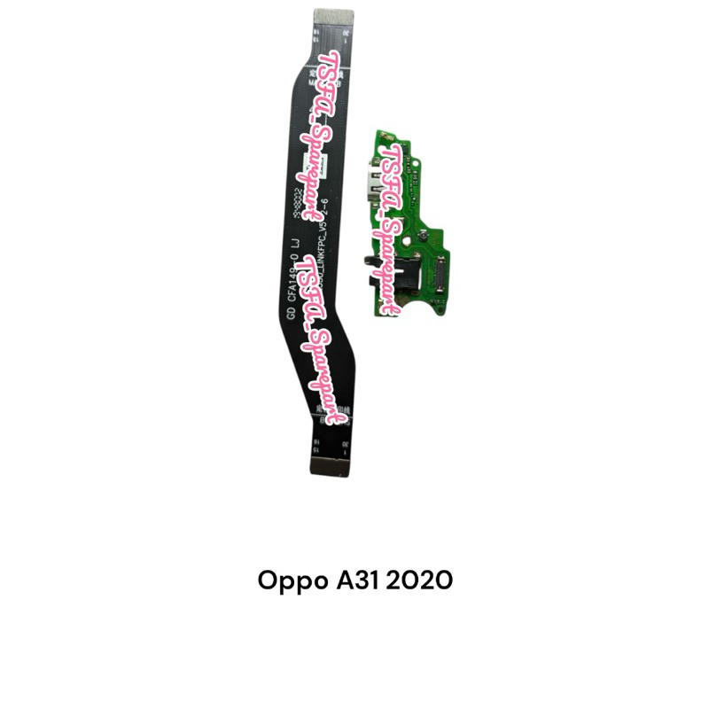 FLEXIBEL CHARGER OPPO A31 2020 PAPAN CAS FULLSET IC + FLEXIBEL BOARD OPPO A31 2020 SATU SET