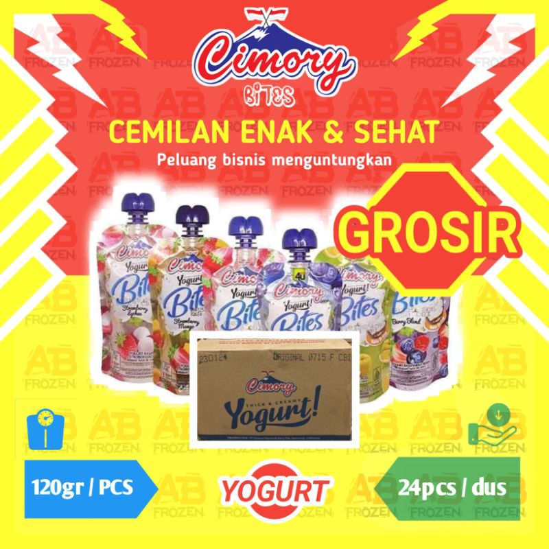 

Cimory Squeeze Bites Yogurt 120gr Dus Karton Sameday Instant Expedisi