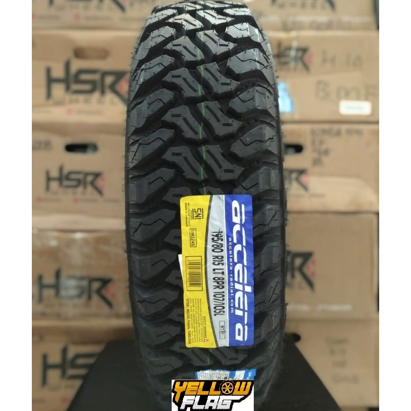 Ban Mobil Offroad Ring 15 Ukuran 195/80 Murah Merk Accelera Mt-01 195 80 R15 Ban Pacul