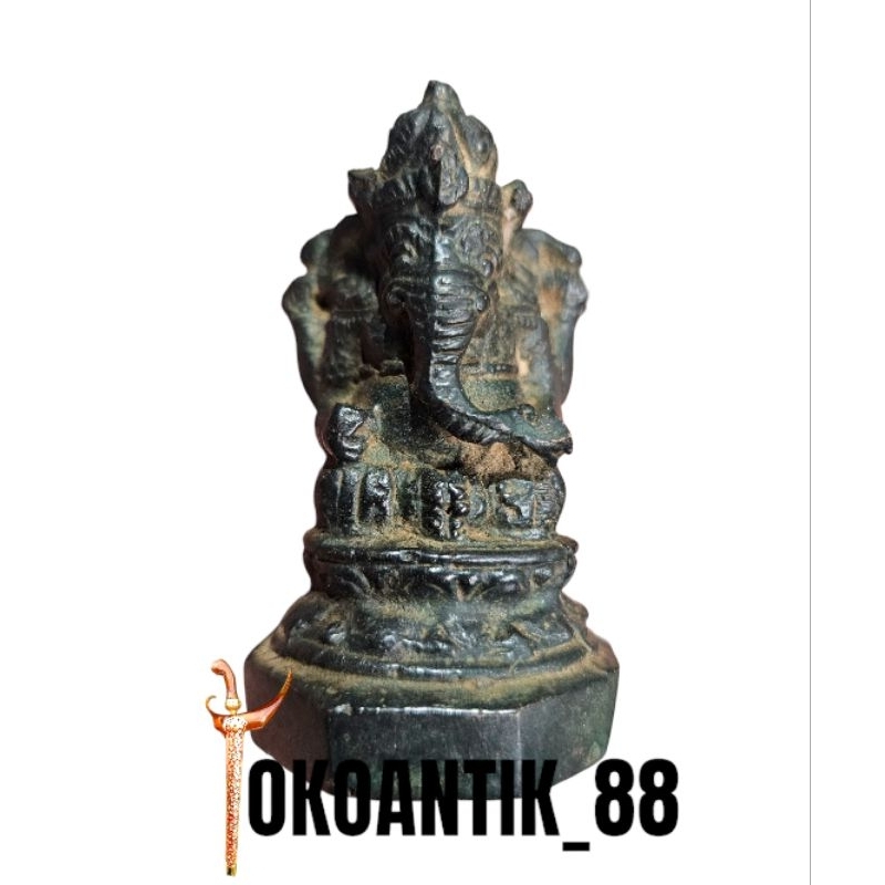 PATUNG DEWA GANESHA PERUNGGU ANTIK MODEL KUNO