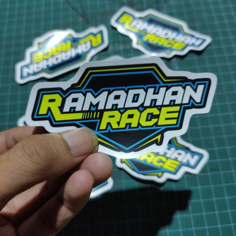 

Sticker RAMADHAN RACE anti air ukuran 10cm