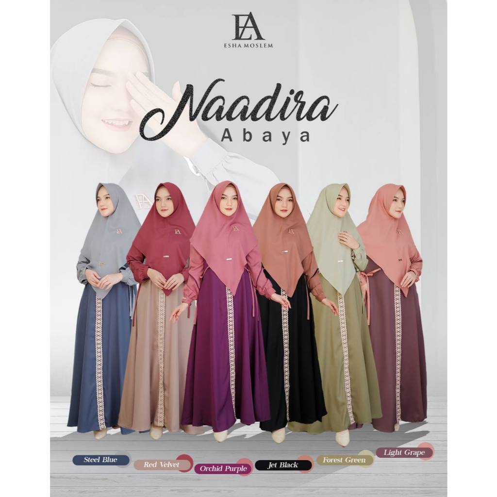 [READY] Gamis Nadira Abaya by Esha Moslem ABAYA RENDA GAMIS ABAYA