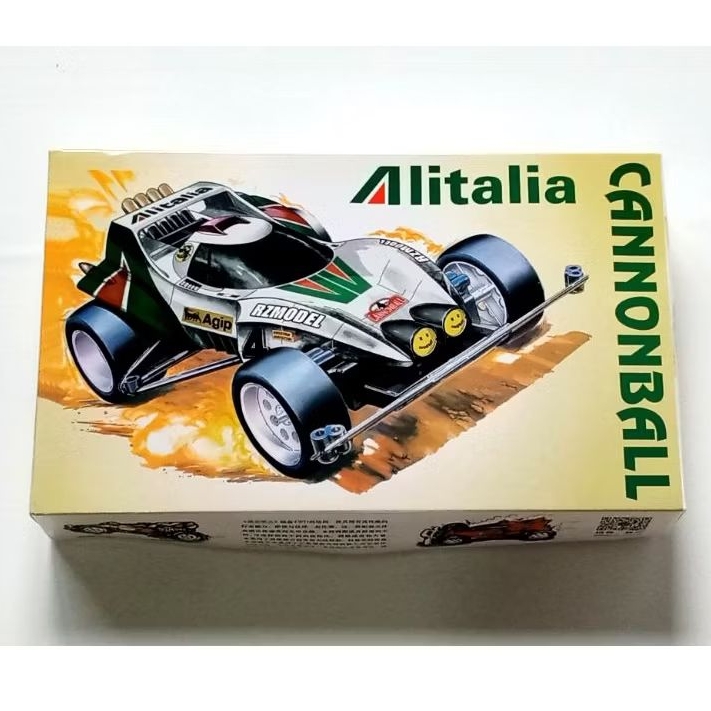 Mini 4WD Merk Ruize : Dash 4 Cannonball Alitalia Version
