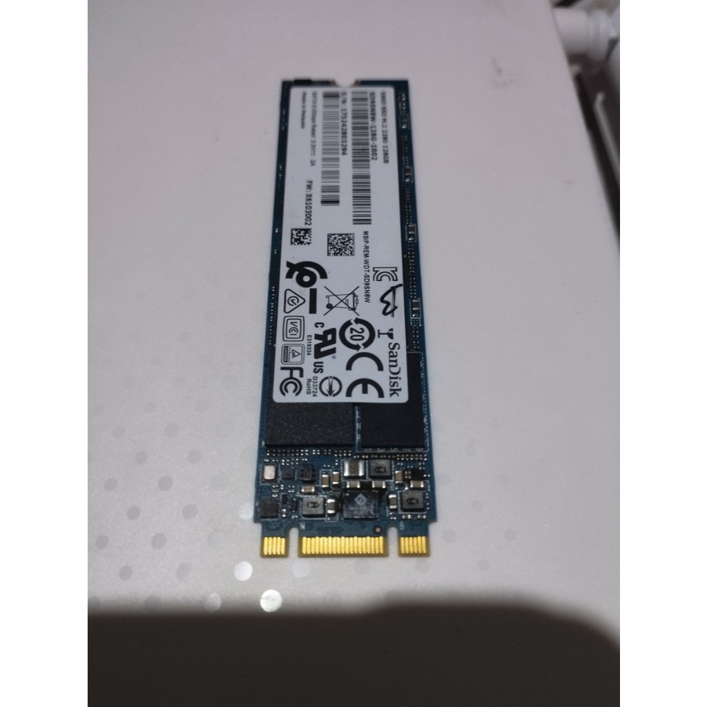 SSD M.2 SATA 128GB SANDISK SSD X600 M.2 2280 128GB