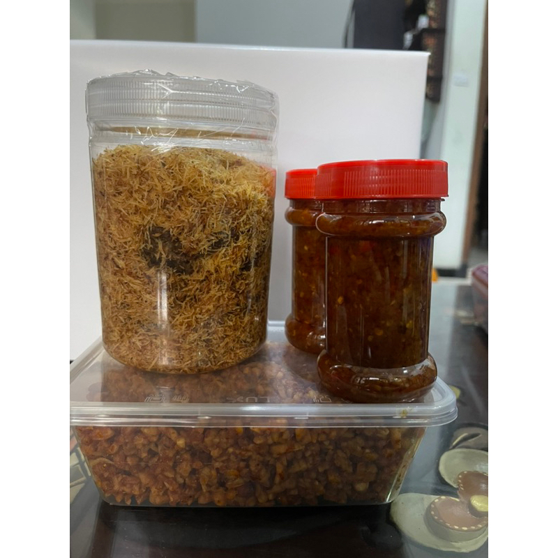 

DENDENG SERUNDENG, SAMBAL BAWANG, TEMPE KERING