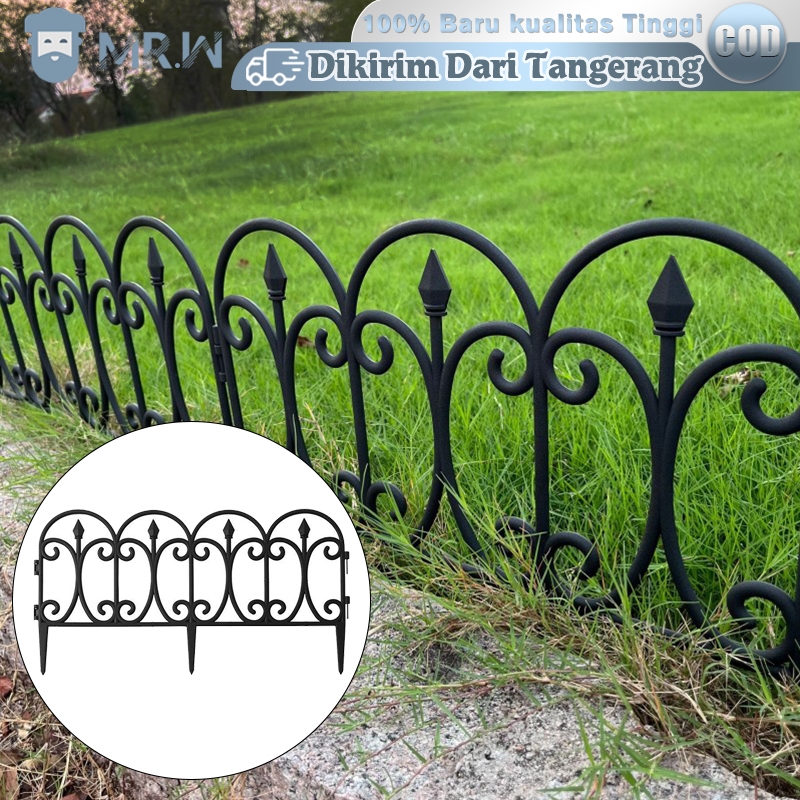 Pagar Taman Plastik Minimalis Pagar Kebun 58x23cm Pagar Kecil Taman Pagar Taman Outdoor