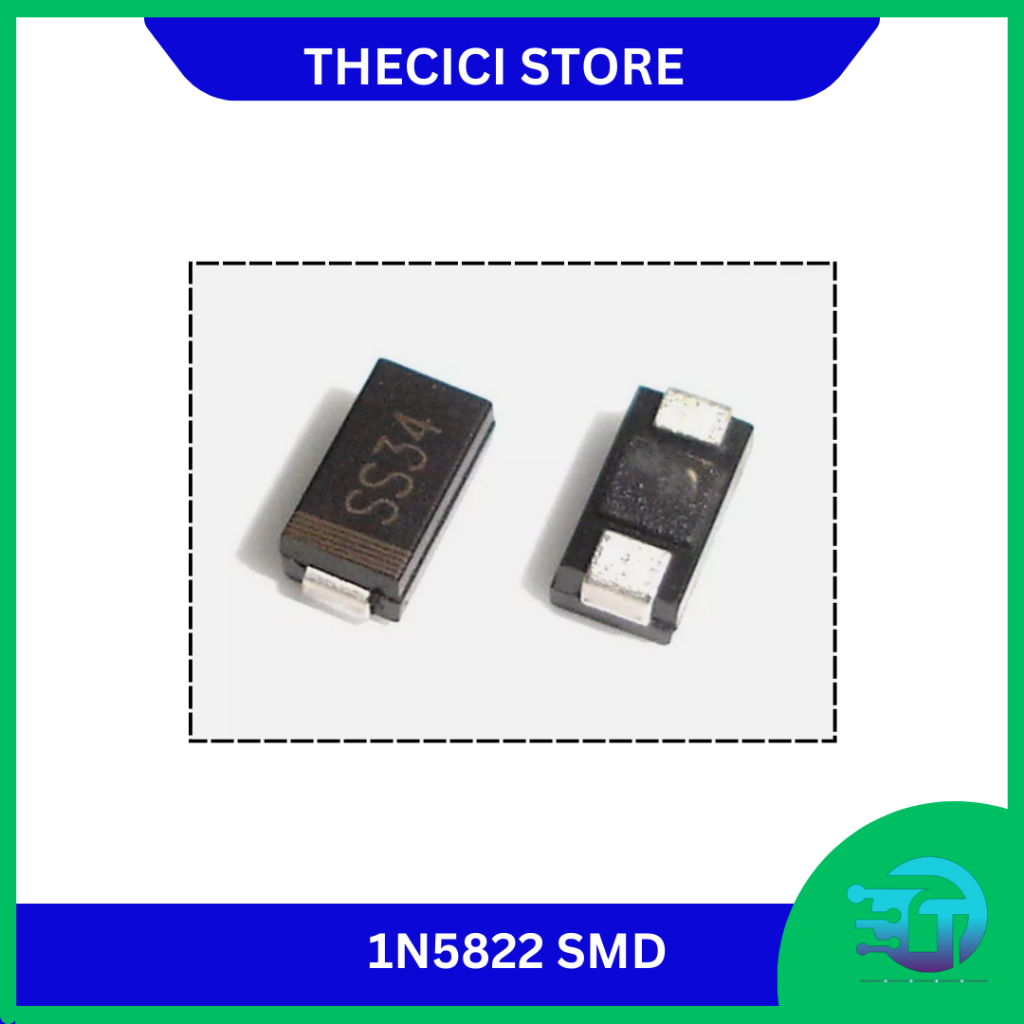 Dioda SMD SS34 1N5822 3A 40V Schottky Diode IN5822 DO-214AC 5822 SS 34