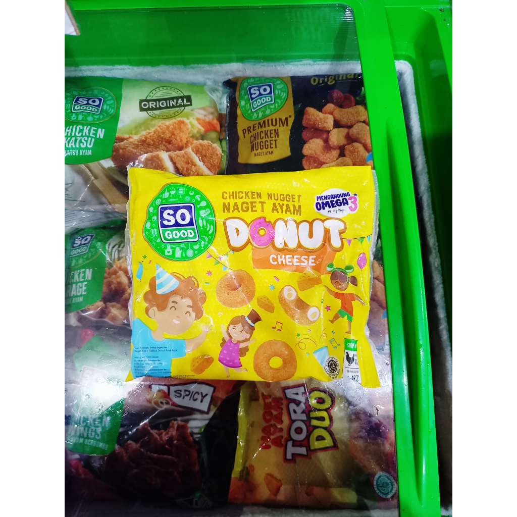 

Frozenfood SO GOOD Nugget Ayam Donut Cheese 400gr