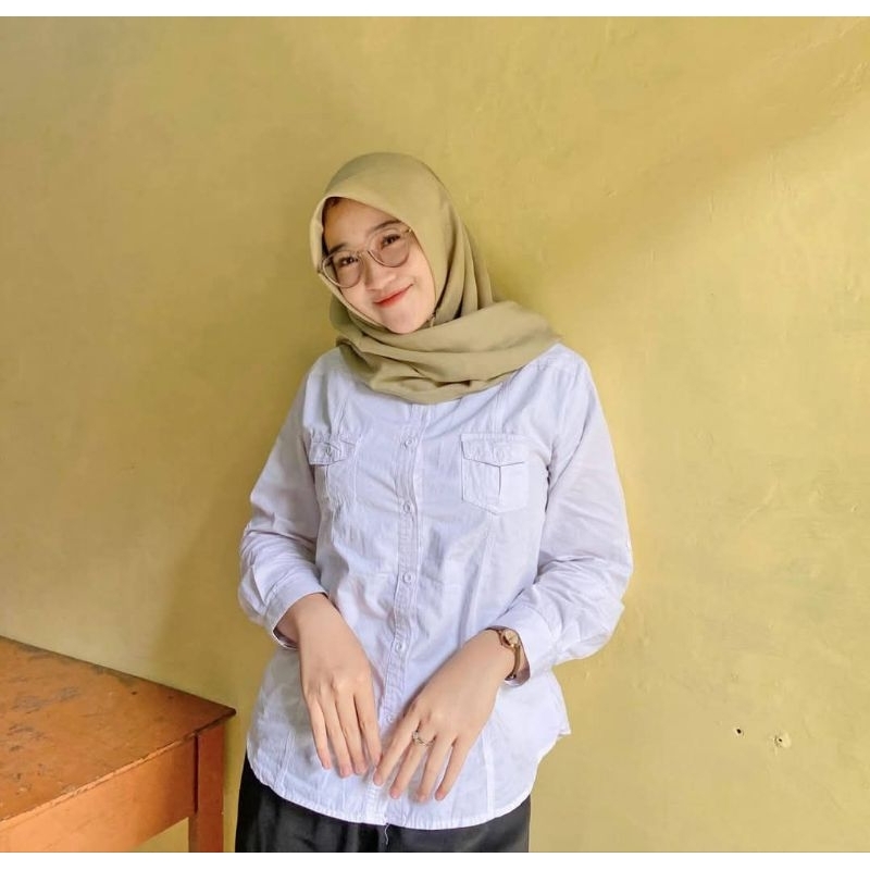 Jilbab khaki muda pns terbaru