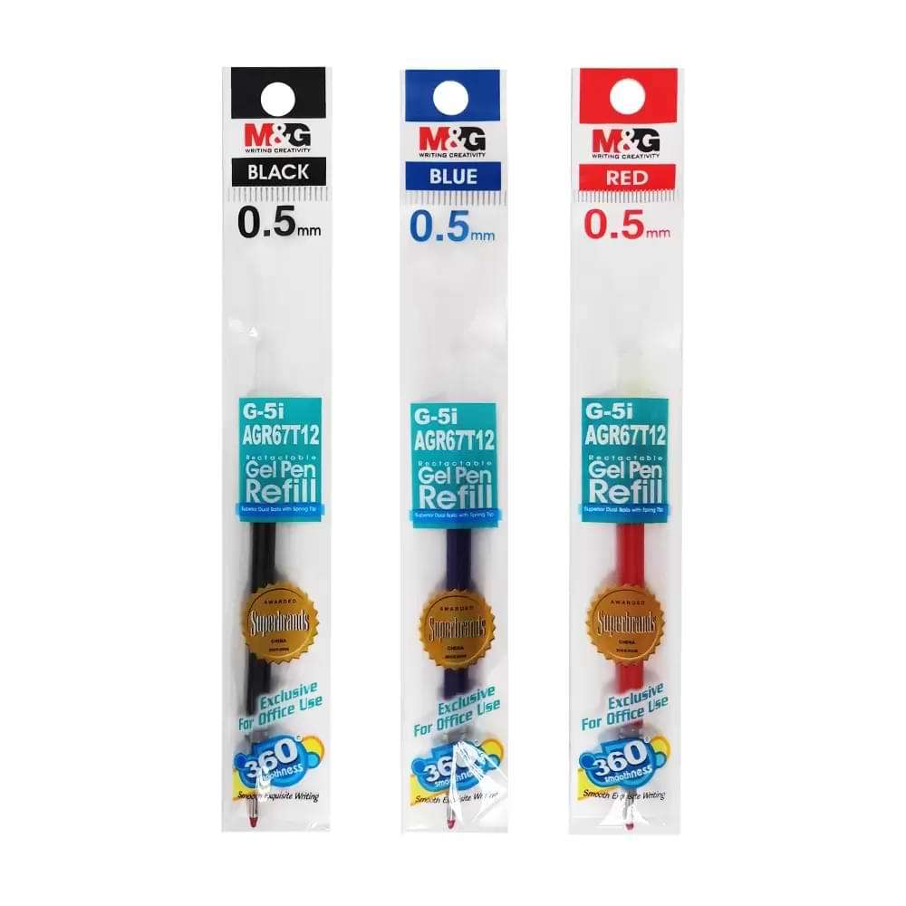 

M&G Tinta Isi ulang Gel Pen 0.5mm (AGR67T12)