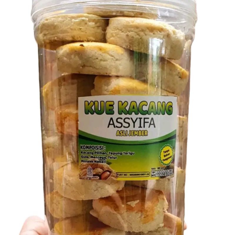 

Kue Kacang Assyifa Asli Jember Kemasan Tabung +-500gr