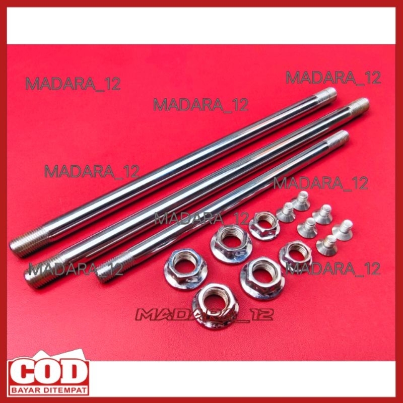 AS MUR RODA SET YAMAHA F1ZR FIZR FISR FIZ R COPY PROBOLT/BAUT AS MUR RODA DEPAN TENGAH ARM ARAM BELA