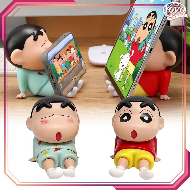 Holder Hp Shinchan Handphone Stand Holder Sinchan Phone Holder Karakter Lucu Phone Holder