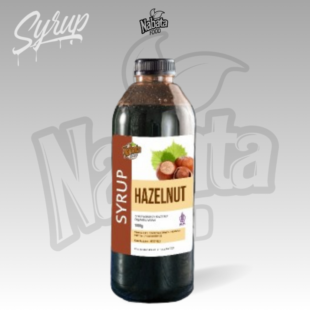 

Nabata Drink Sirup Rasa Hazelnut 1 Liter - Syrup Hazelnut Flavoured Minuman Kopi 1000 Ml