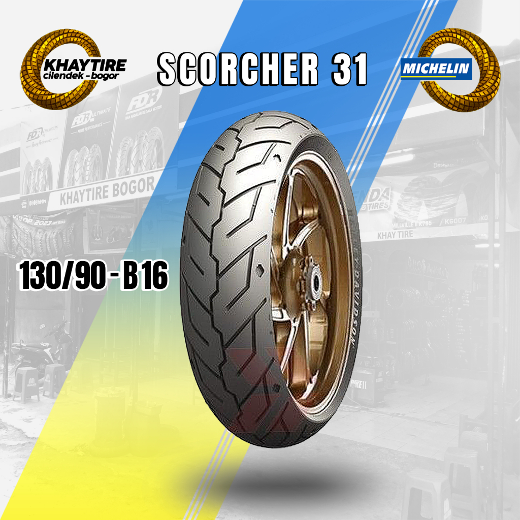 Ban Motor Harley Davidson MICHELIN SCORCHER 31 Uk 130/90-B16 Tubeless