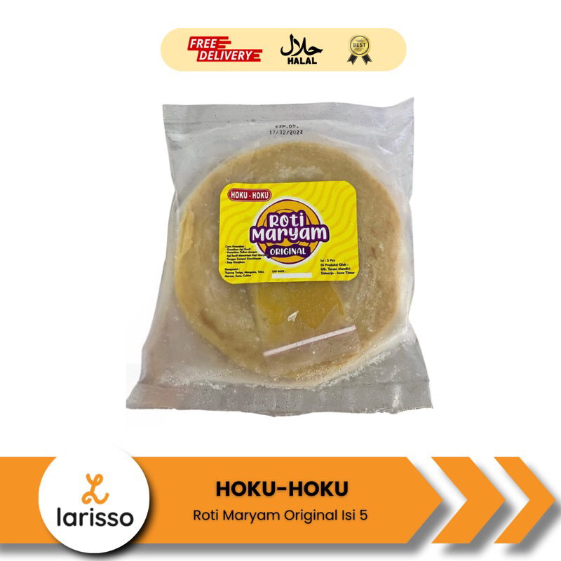 

HOKU HOKU Roti Maryam Original Frozen Isi 5 Pcs