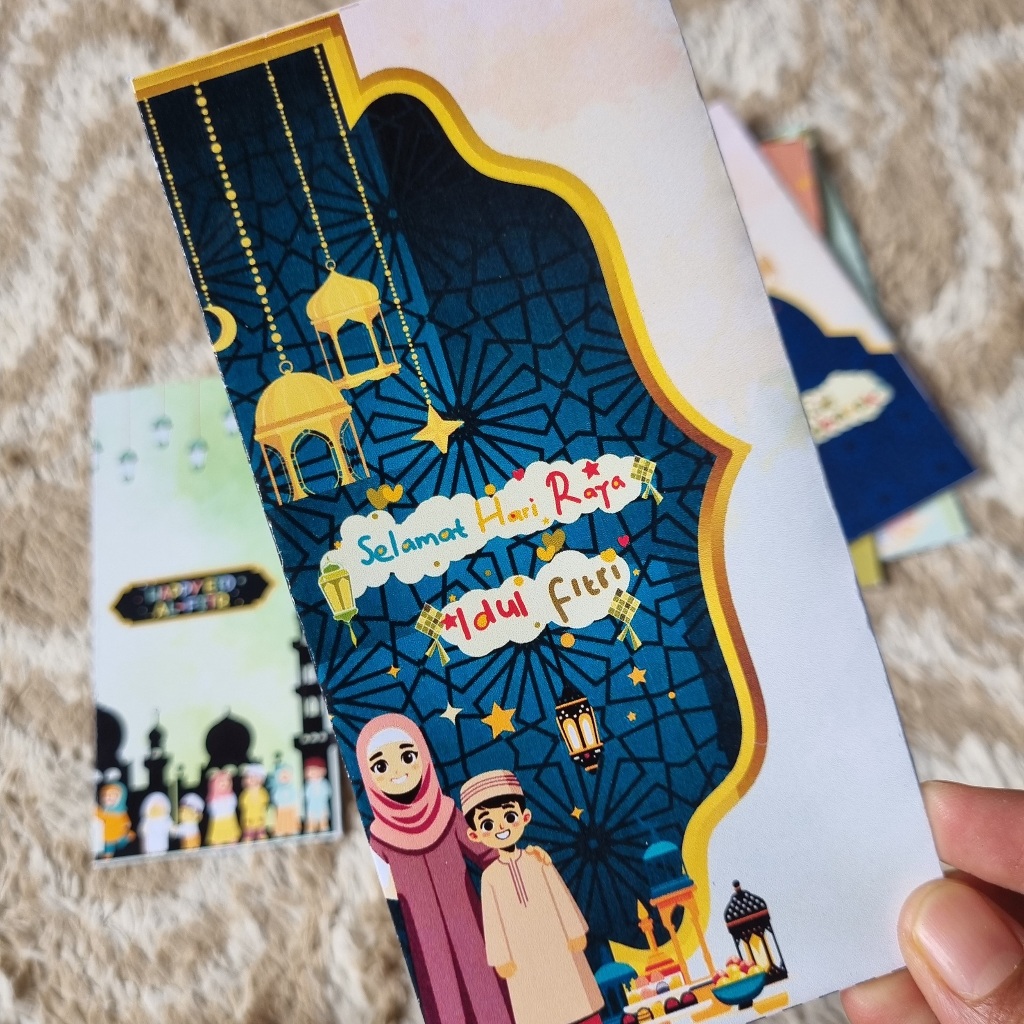 

5 Amplop Lebaran/Thr Glossy Paper Kertas 120gsm - Uang tidak dilipat