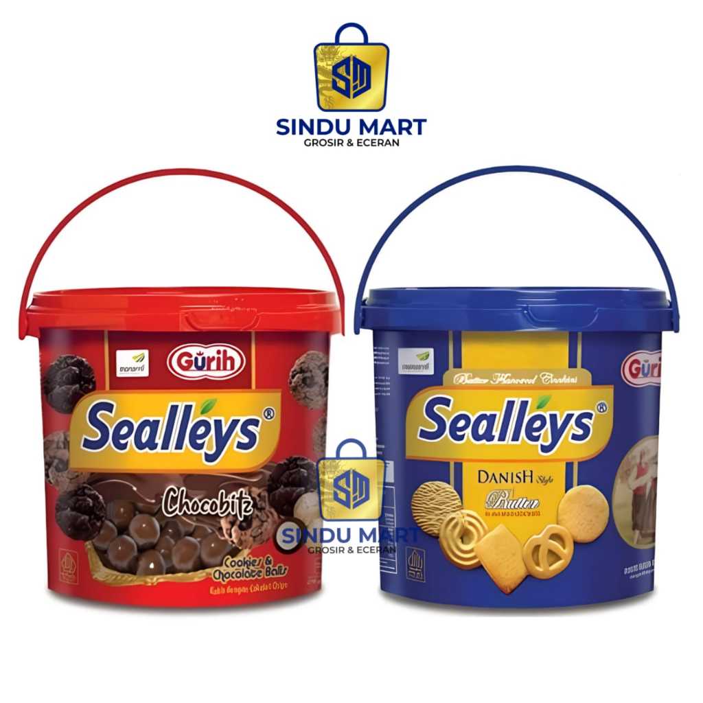 

Sealleys cookies kemasan jar / ember varian chocohitz dan danish butter