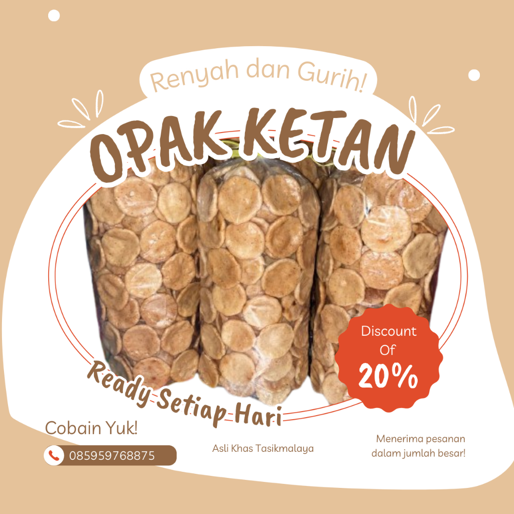 

Opak Ketan Opak Oven Mirasa Khas Tasikmalaya Opak Oven (Gurih Manis) Ukuran 1kg Dan 500 Gr