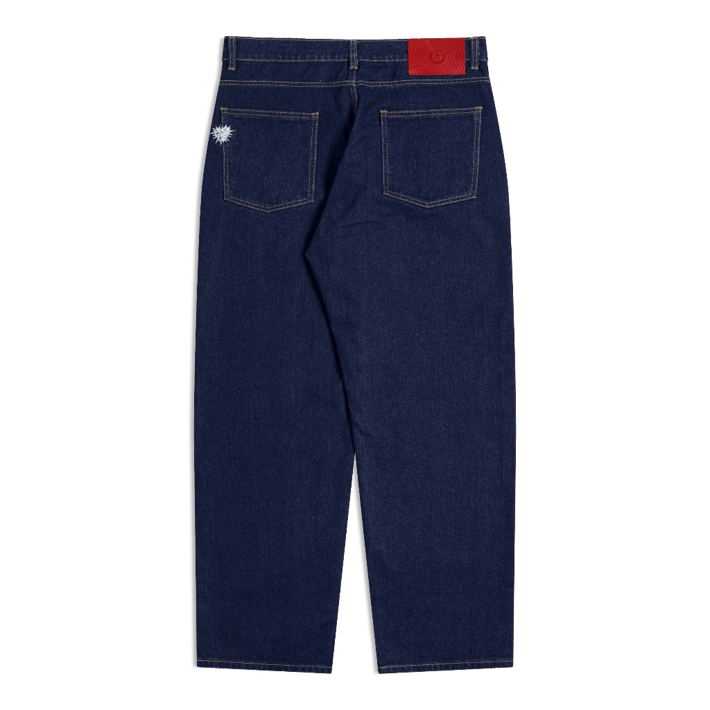 Familias - Washed Dark Blue Denim Pants - Deyu Nv