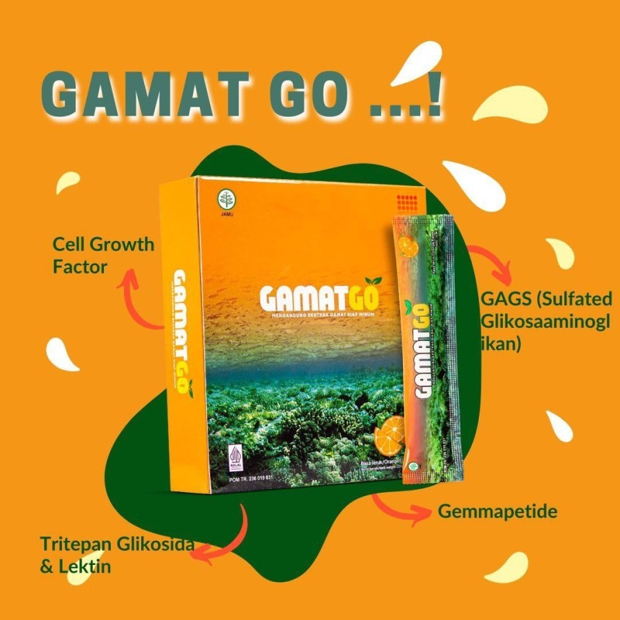Gamat Go Gamat Emulsion Premium Original Membantu Regenerasi Sel Box @ 15 Sachet