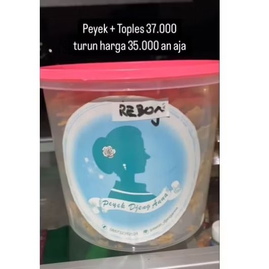 

Peyek + Toples (renyah dan gurih)