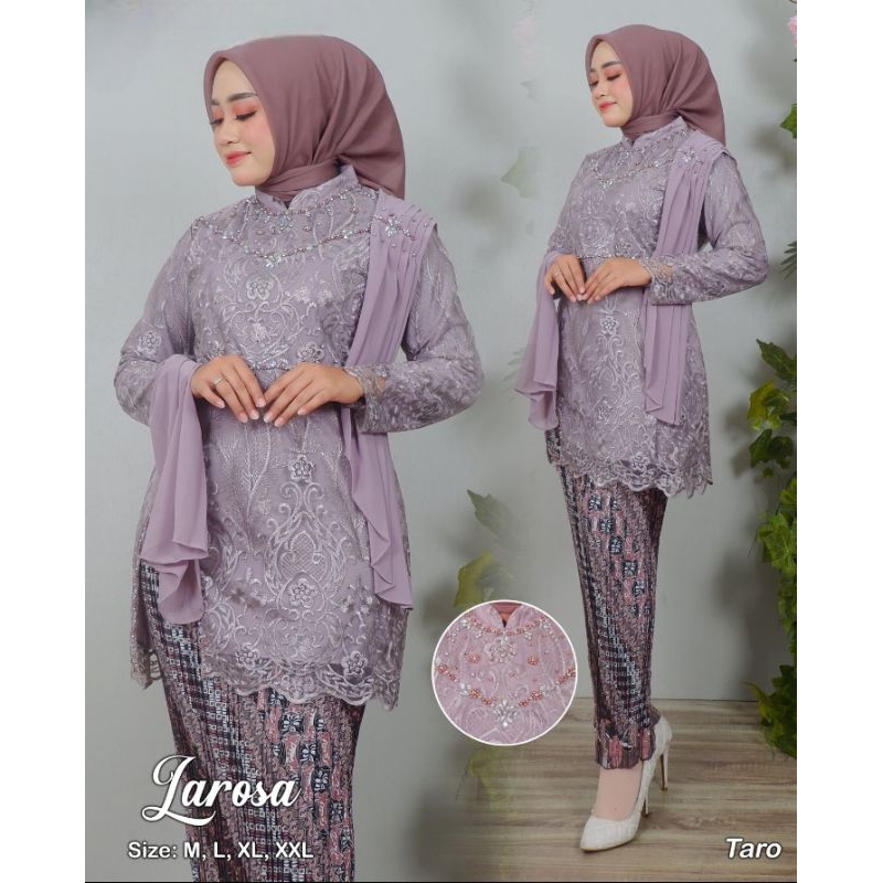 Set Tunik Larosa Payet Ukuran M L XL XXL Kebaya Wisuda Kebaya Lamaran Kebaya Modern Kebaya Cantik Ke