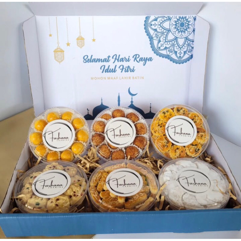 

hampers box isi 6 kue kering