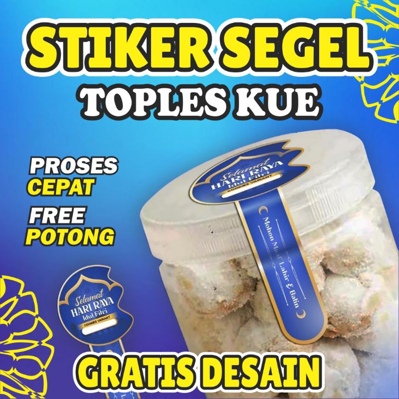 

Stiker Segel Toples Kue Hari Raya Lebaran Bisa Custom