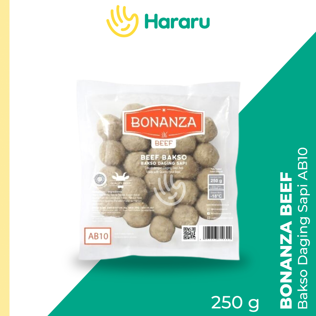 

Belfoods Bonanza Bakso Sapi Asli AB10 250 Gram