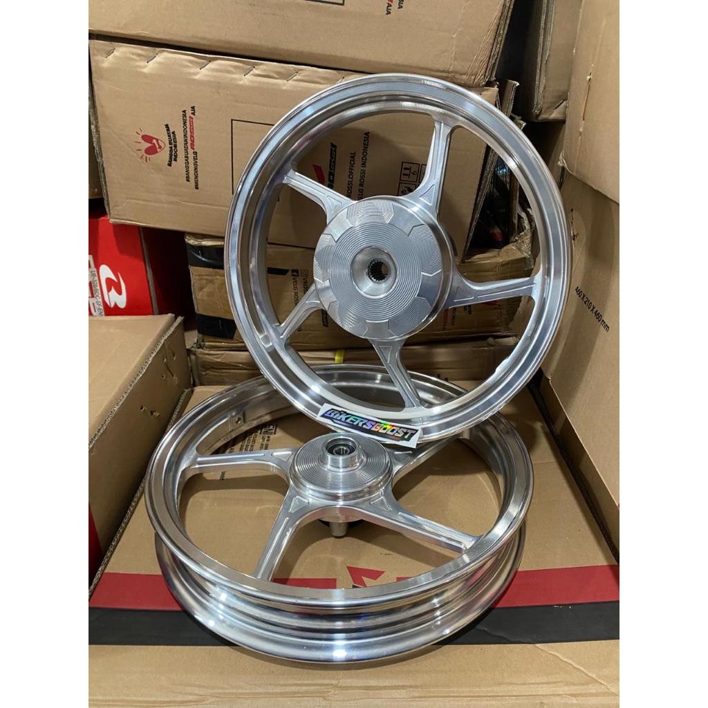 VELG VROSSI V ROSSI SPRINT PRIME X MODEL ENKEI P5 VARIO 110 BEAT SCOOPY GENIO MODEL ENKEI P5 SILVER