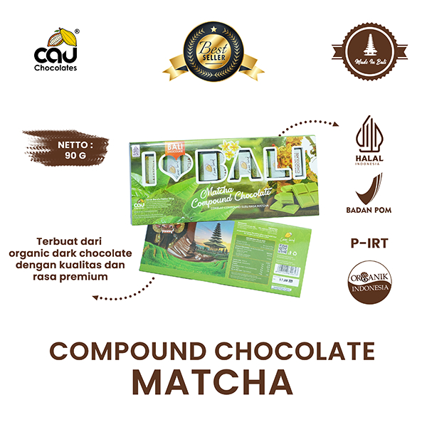 

Cocoa Land - Compound Chocolate I Love Bali Matcha - 90 gr