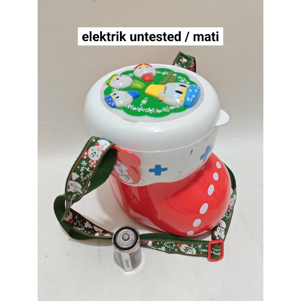 

tokyo disney resort donald duck christmas edition popcorn bucket merchandise electric untested