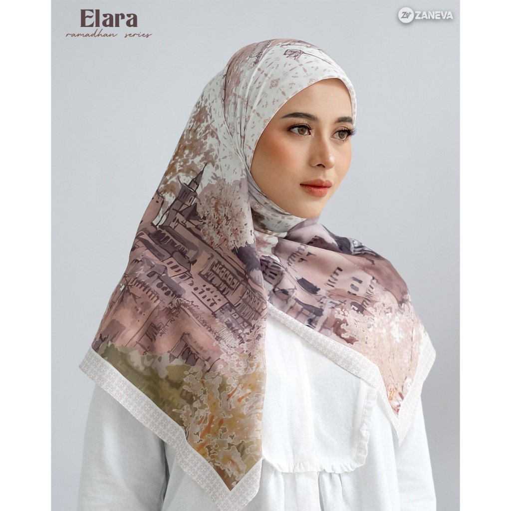 ZANEVA HIJAB - Hijab Voal Motif Premium Segi Empat / SCARF RAMADHAN SERIES