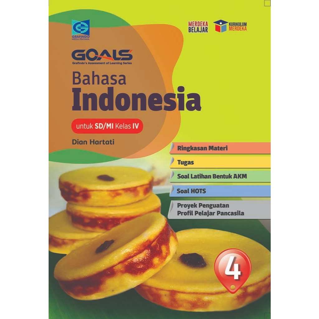 BUKU SOAL GOALS BAHASA INDONESIA KELAS 4 KURMER GRAFINDO